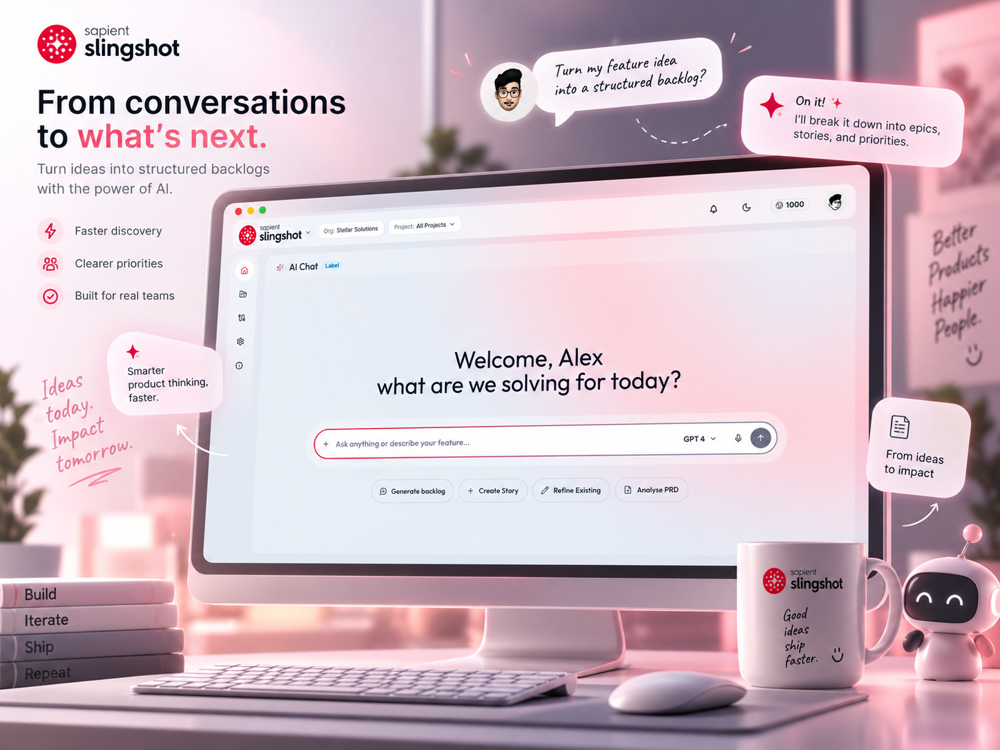 Backlog AI product mockup