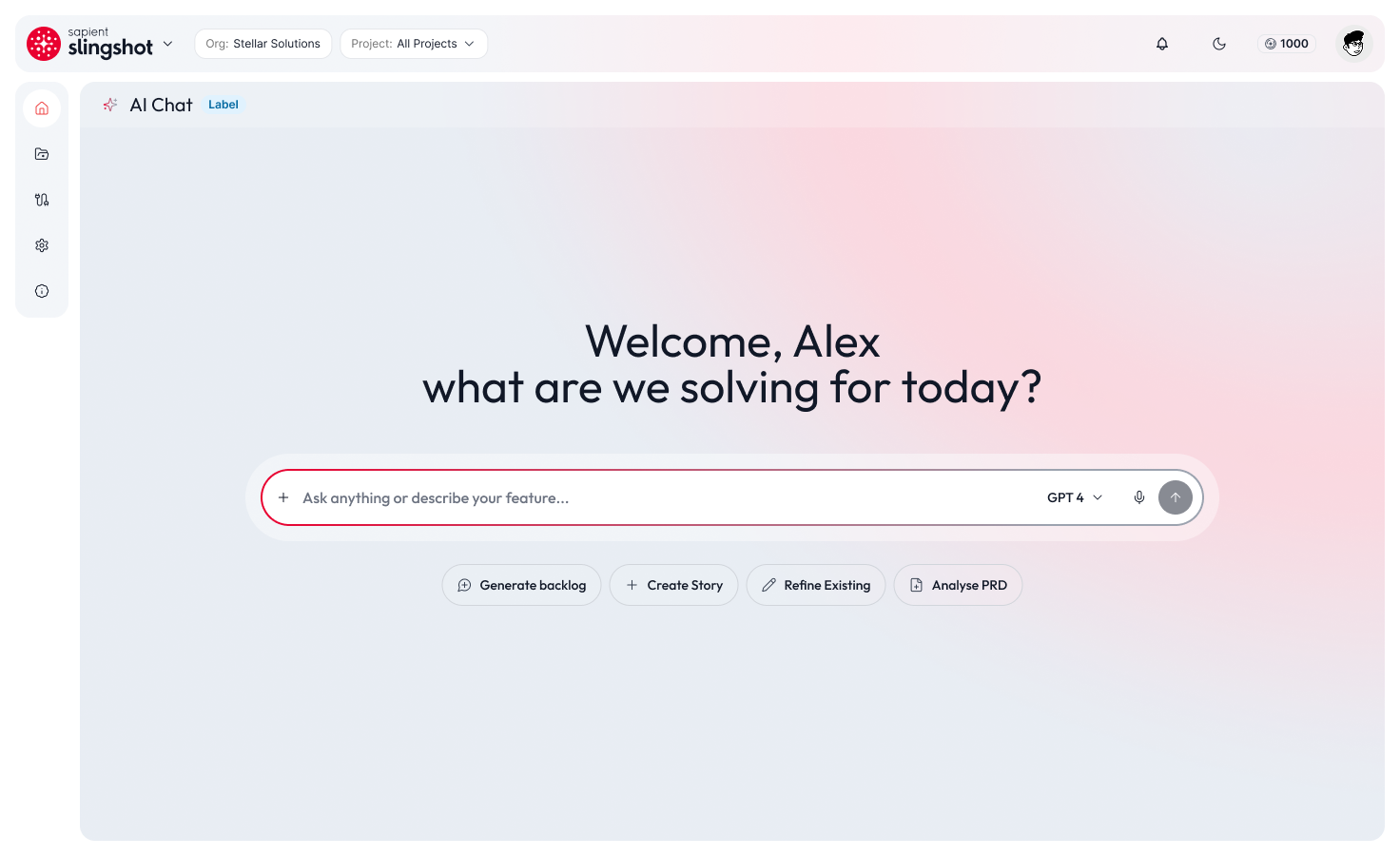 The conversational backlog-creation surface